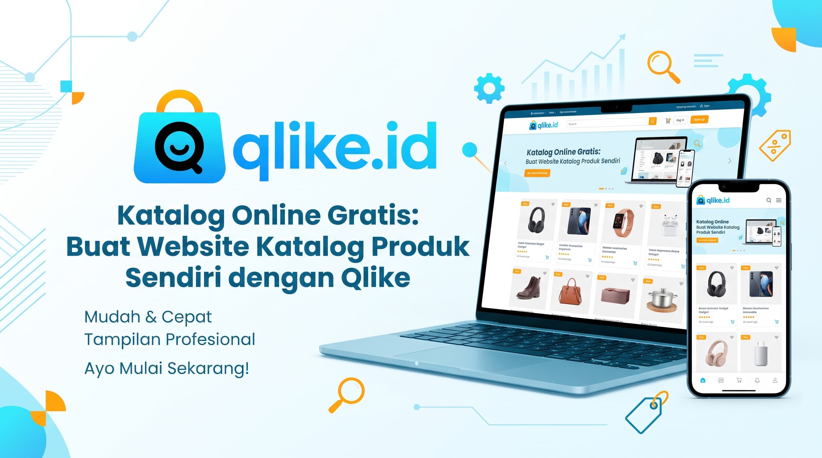 Katalog online gratis untuk membuat website katalog produk bisnis