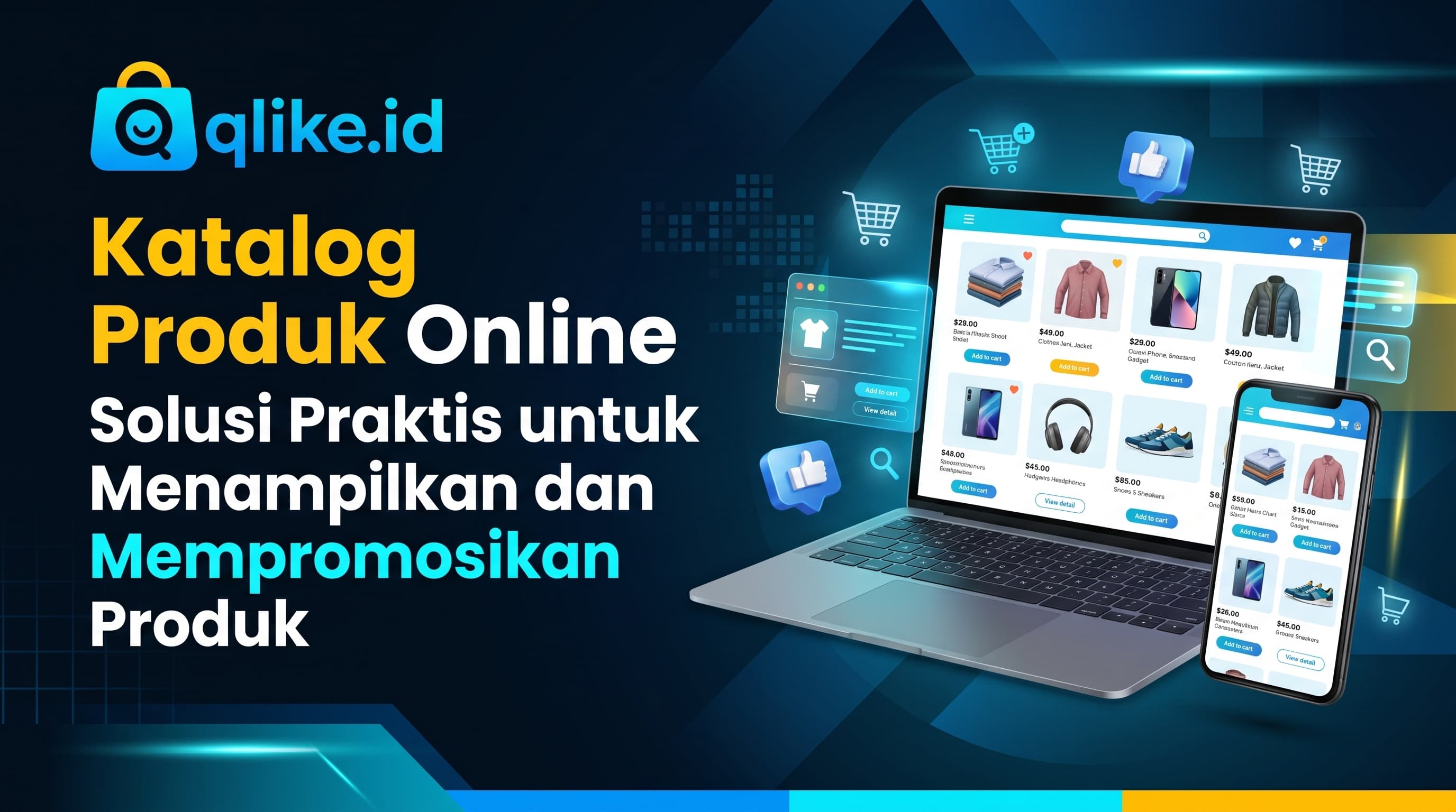 Katalog produk online untuk menampilkan produk bisnis melalui website